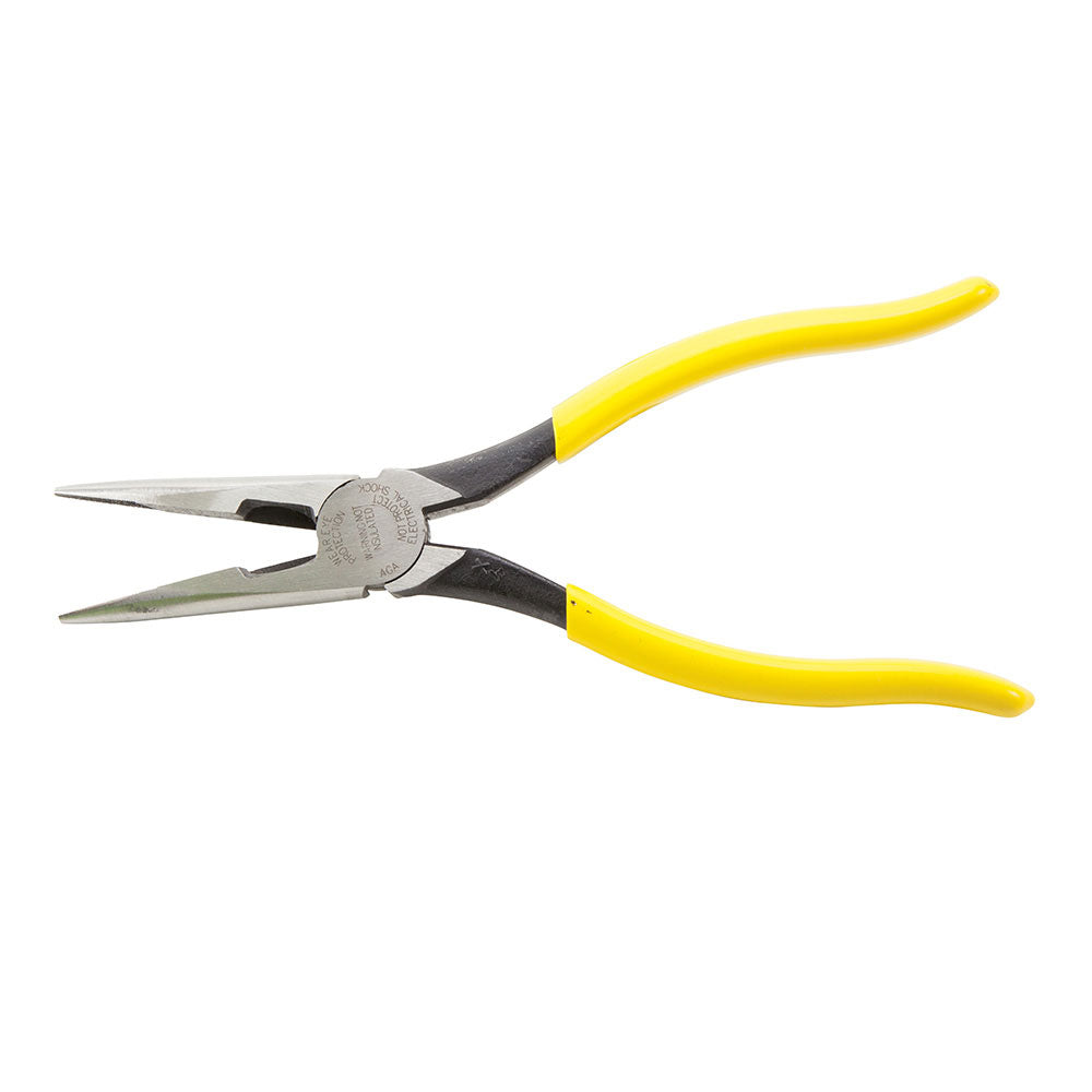 Klein Tools D203-8 Pliers, Long Nose Side-Cutters, 8" - 4