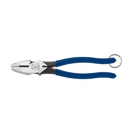 Klein Tools D213-9NETT Pliers, High Leverage Side Cutters, Tether Ring