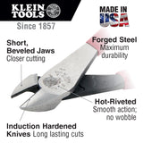 Klein Tools D228-7 Diagonal-Cutting Pliers, High Leverage, 7" - 2