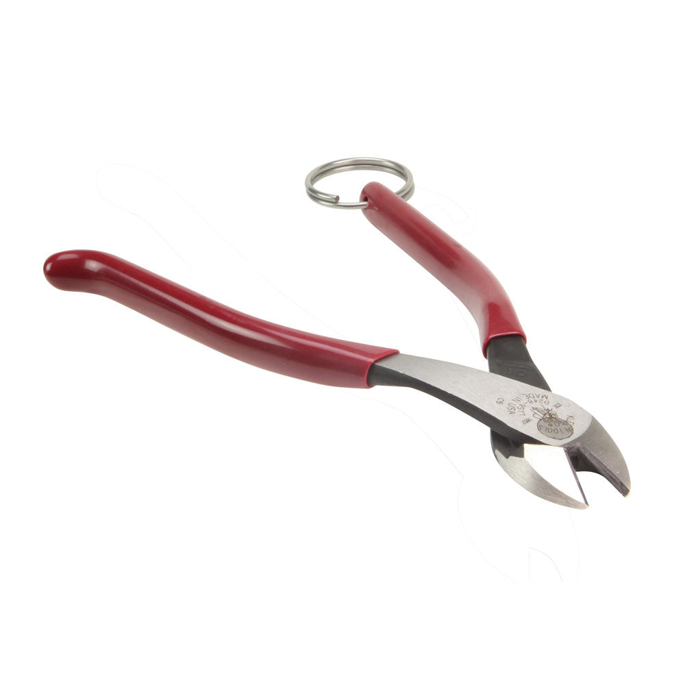 Klein Tools D248-9STT Ironworker's Diagonal-Cutting Pliers, Tether Ring, 8" - 3