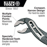 Klein D504-10 Classic Klaw Pump Pliers, 10" - 5