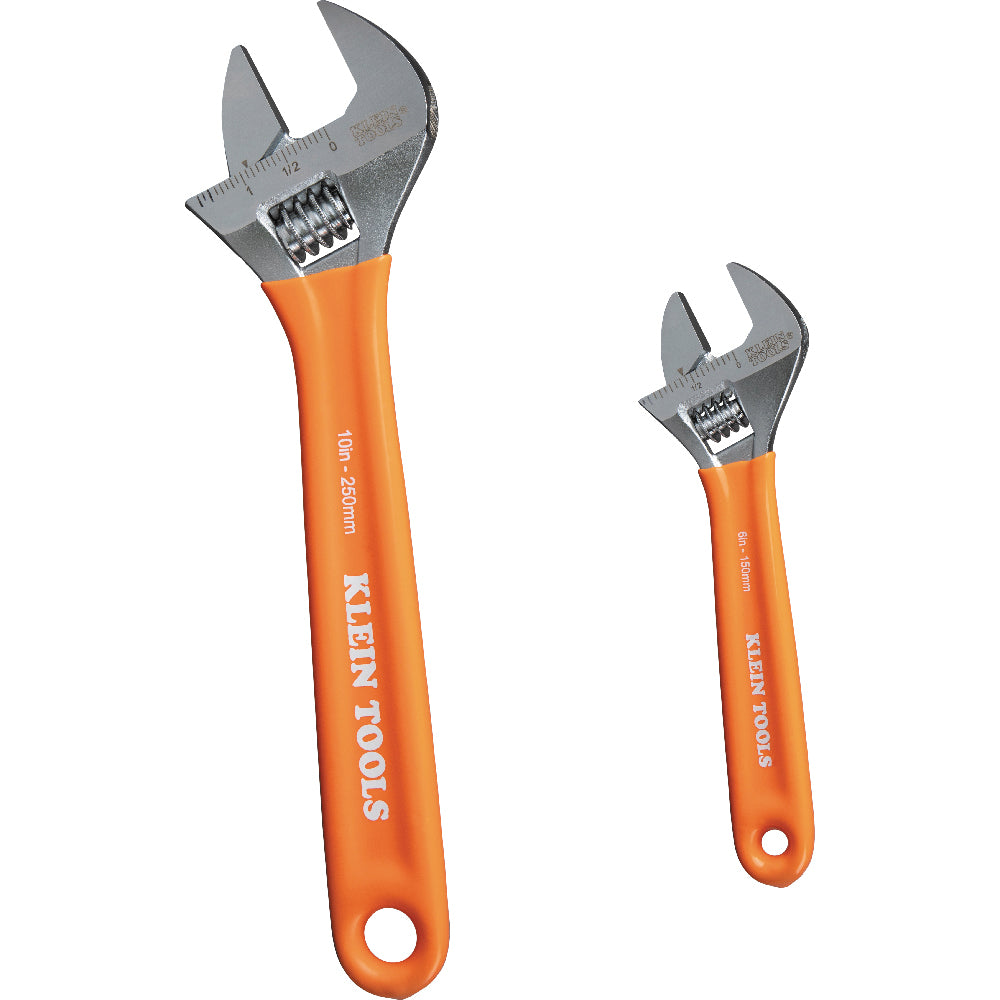 Klein D5072 Extra-Capacity Adjustable Wrenches, 2-Piece