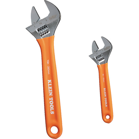 Klein D5072 Extra-Capacity Adjustable Wrenches, 2-Piece