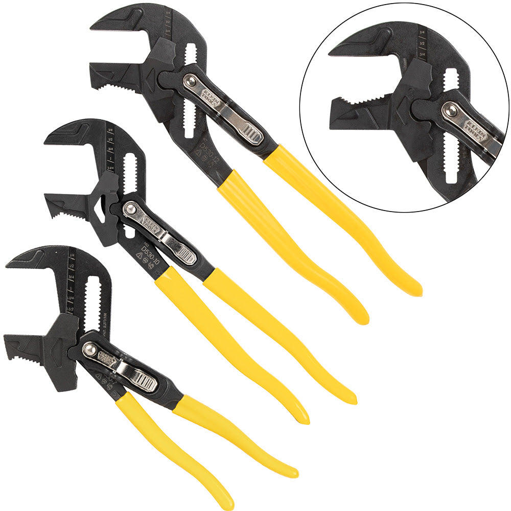 Klein D53003KIT Plier Wrench Set, 3-Piece