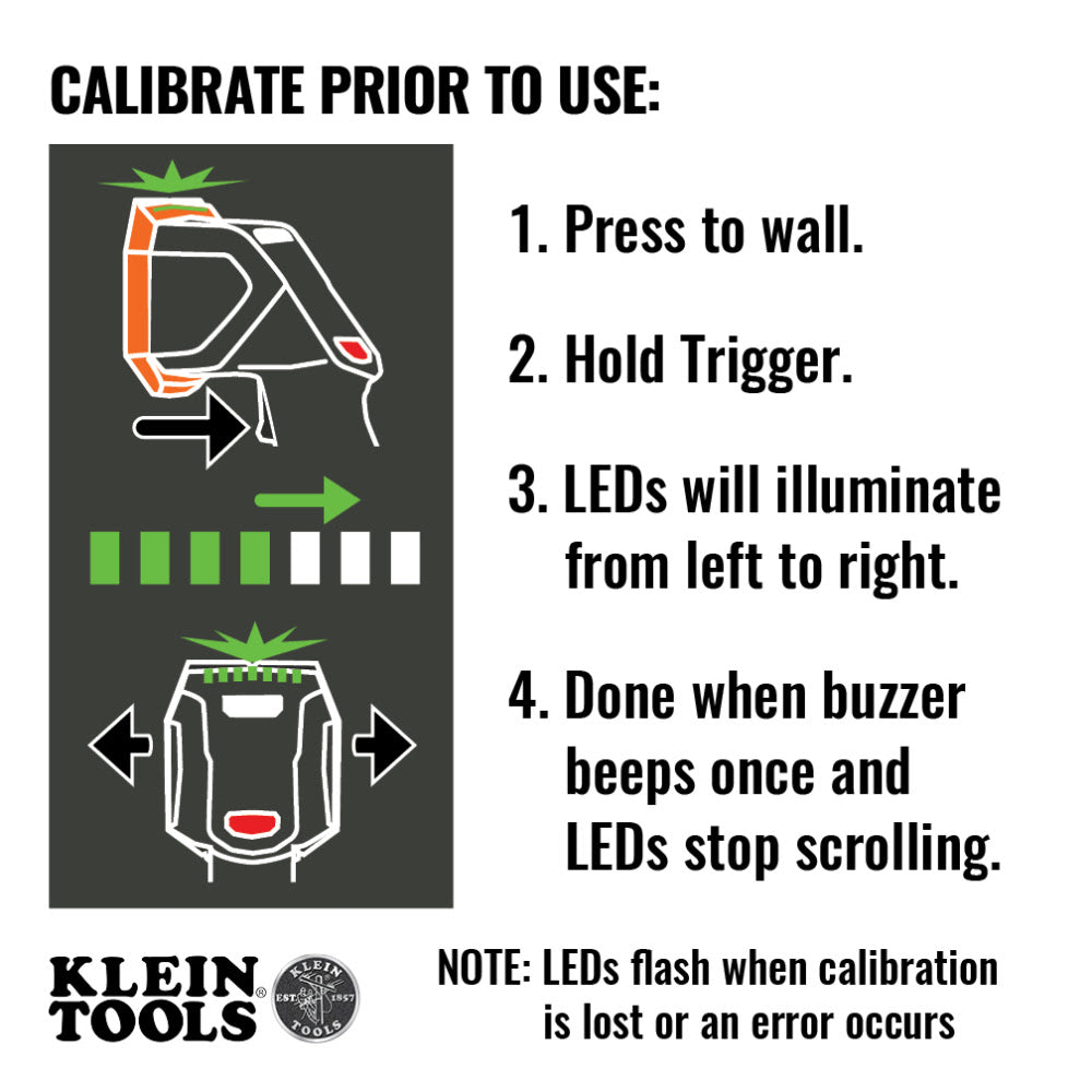 Klein ESF150LL Electronic Stud Finder with Cross-Line Lasers - 6