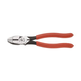 Klein Tools HD2000-9NE Heavy-Duty Lineman’s Pliers, Thicker-Dipped Handle