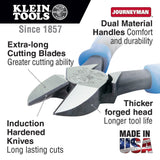 Klein Tools J2000-59 Journeyman Heavy-Duty Diagonal-Cut Pliers, 9" - 7