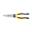 Klein Tools J203-8N Pliers, Long Nose Side-Cutters, Stripping, 8"