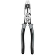 Klein J2159CRTP Hybrid Pliers with Crimper, Fish Tape Puller and Wire Stripper