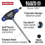 Klein Tools JTH6M10BE 10 mm Ball End Hex Key, Journeyman T-Handle 6" - 2