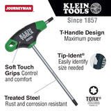 Klein Tools JTH6T10 T10 Torx Hex Key with Journeyman T-Handle, 6" - 2