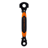 Klein Tools KT175HFINS 7-in-1 Insulated Lineman Ratcheting Wrench with Hammer Faces 11.36"