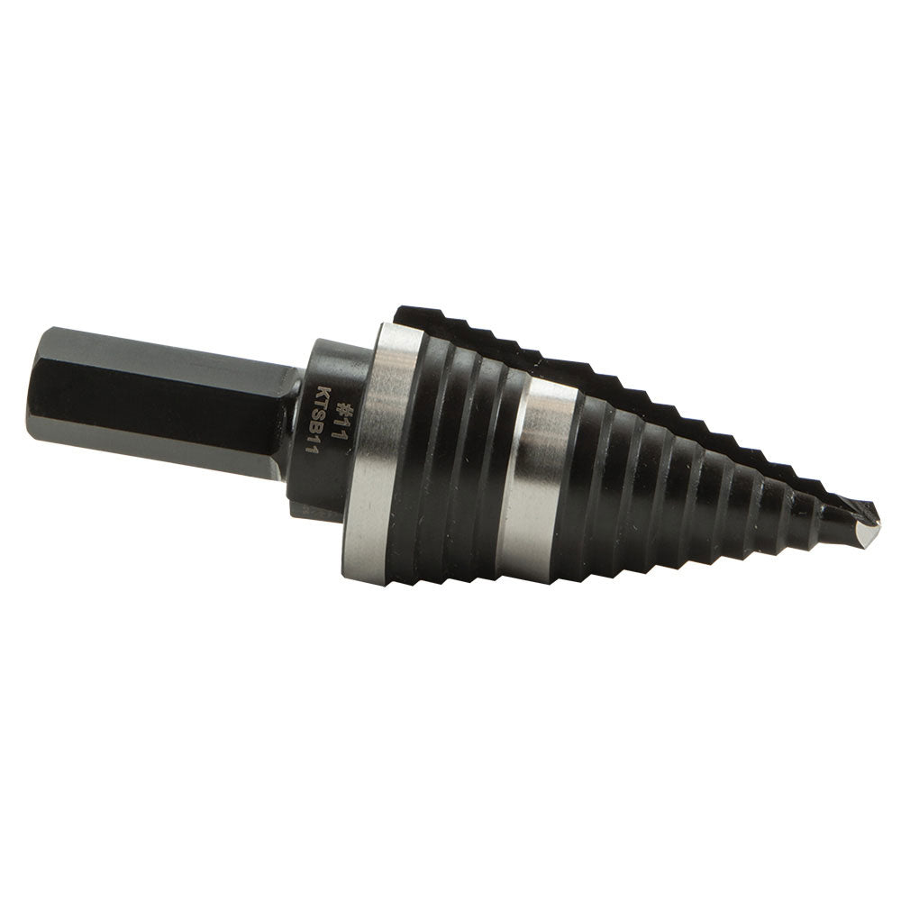 Klein KTSB11 Step Drill Bit #11 Double-Fluted 7/8 to 1-1/8" - 4