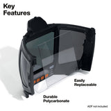 Klein Tools KWHISHIELD Phoenix Series Welding Helmet Inner Shield Replacement 3.78 x 4.06" Clear Polycarbonate (5 Pack) - 2