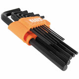 Klein LS12 L-Style Long Hex Key Set, SAE, 12-Piece - 2