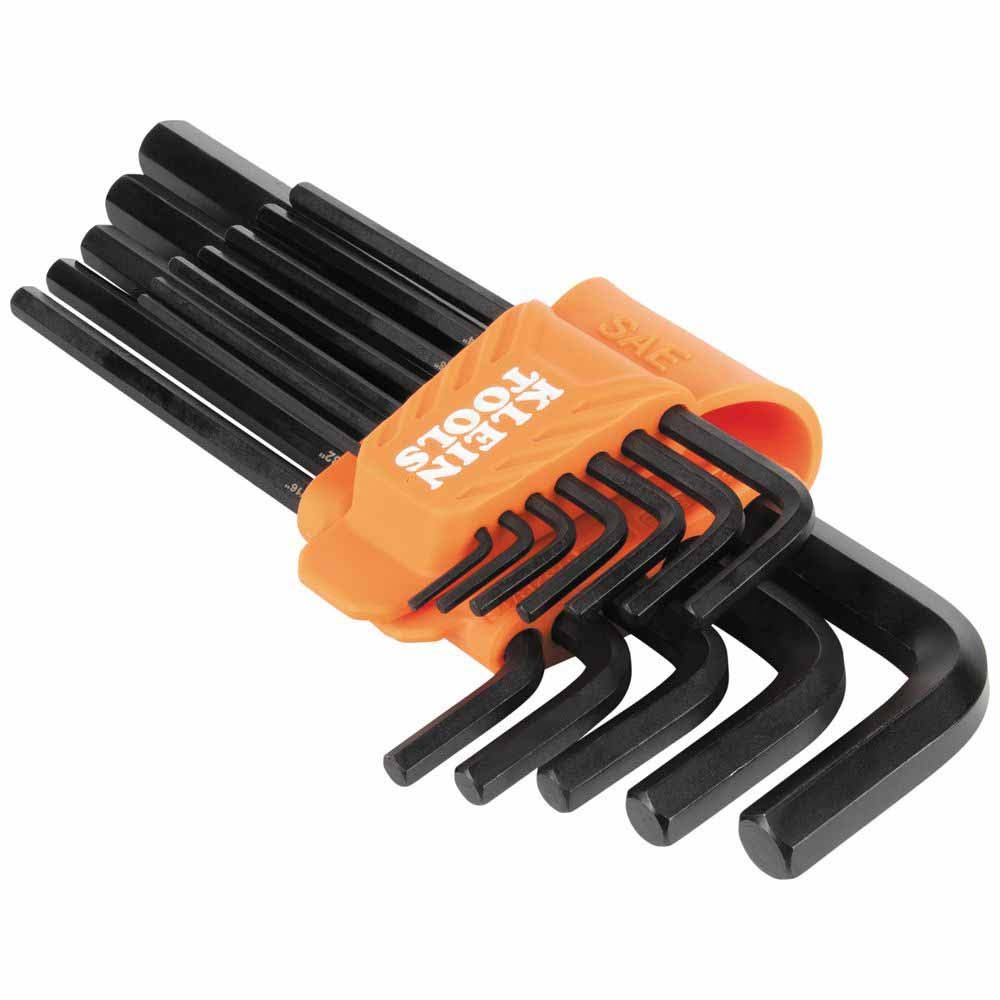 Klein LS12 L-Style Long Hex Key Set, SAE, 12-Piece - 3