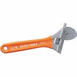 Klein O5098 Extra-Wide Jaw Adjustable Wrench, 8"