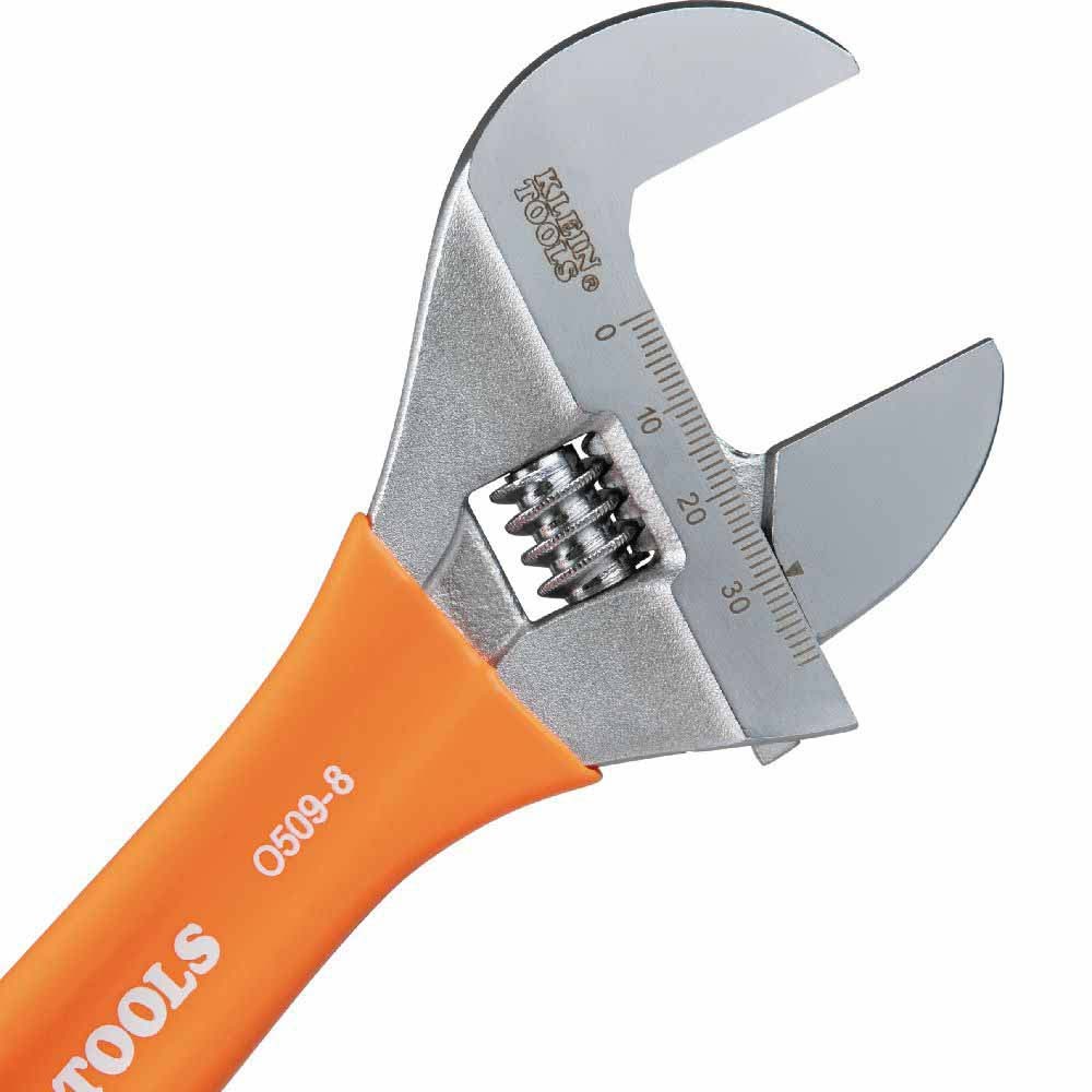 Klein O5098 Extra-Wide Jaw Adjustable Wrench, 8" - 4