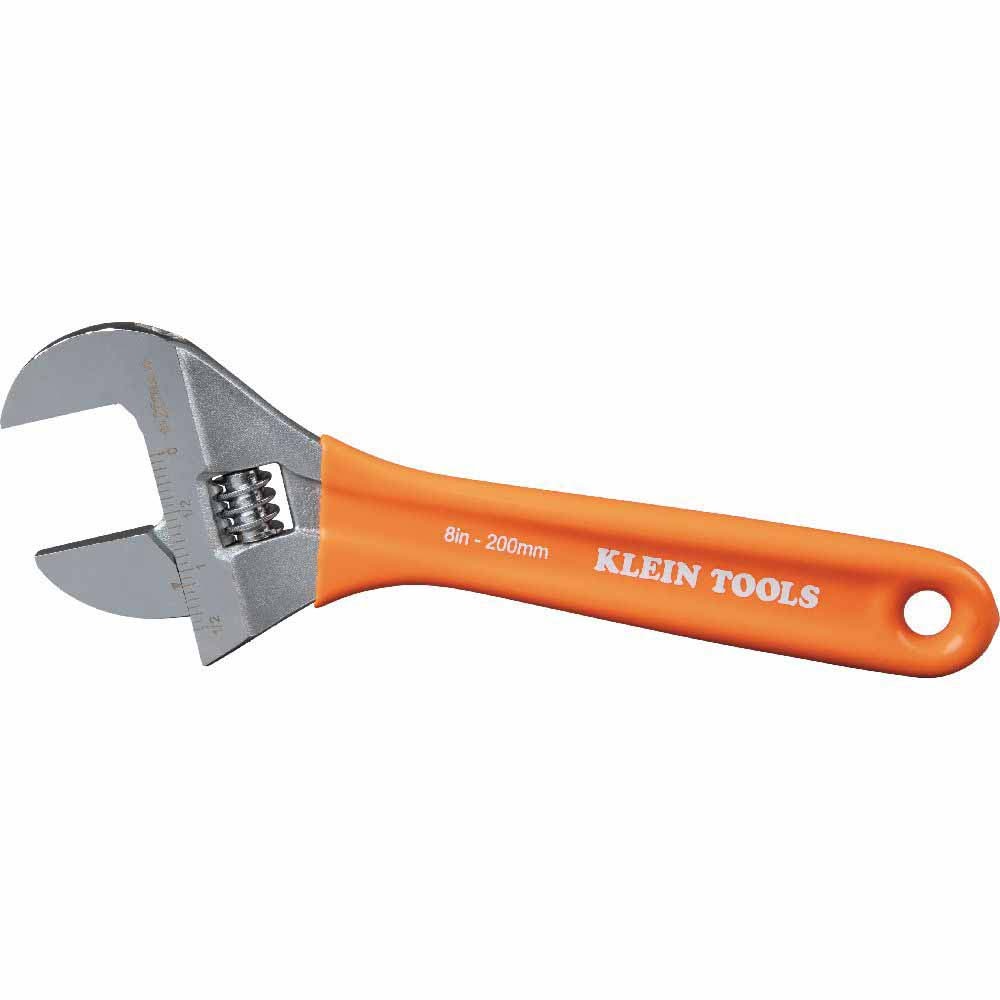 Klein O5098 Extra-Wide Jaw Adjustable Wrench, 8" - 8