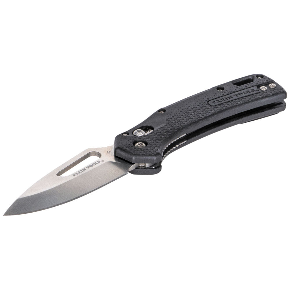 Klein OGK000BKT KTO Resurgence Knife, Drop Point Blade, Black Handle - 2