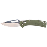 Klein OGK000GNT KTO Resurgence Knife, Drop Point Blade, Moss Green Handle