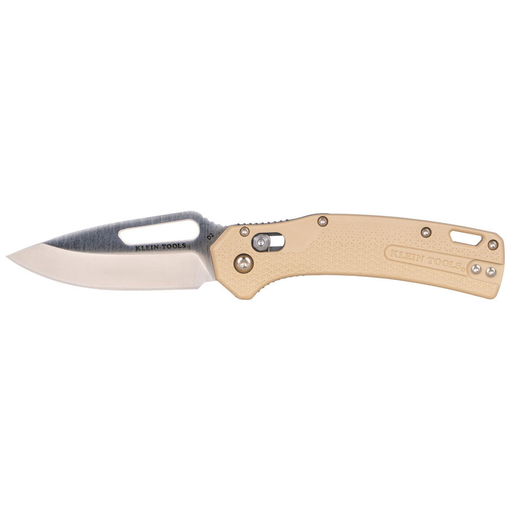 Klein OGK000TNT KTO Resurgence Knife, Drop Point Blade, Sand Handle