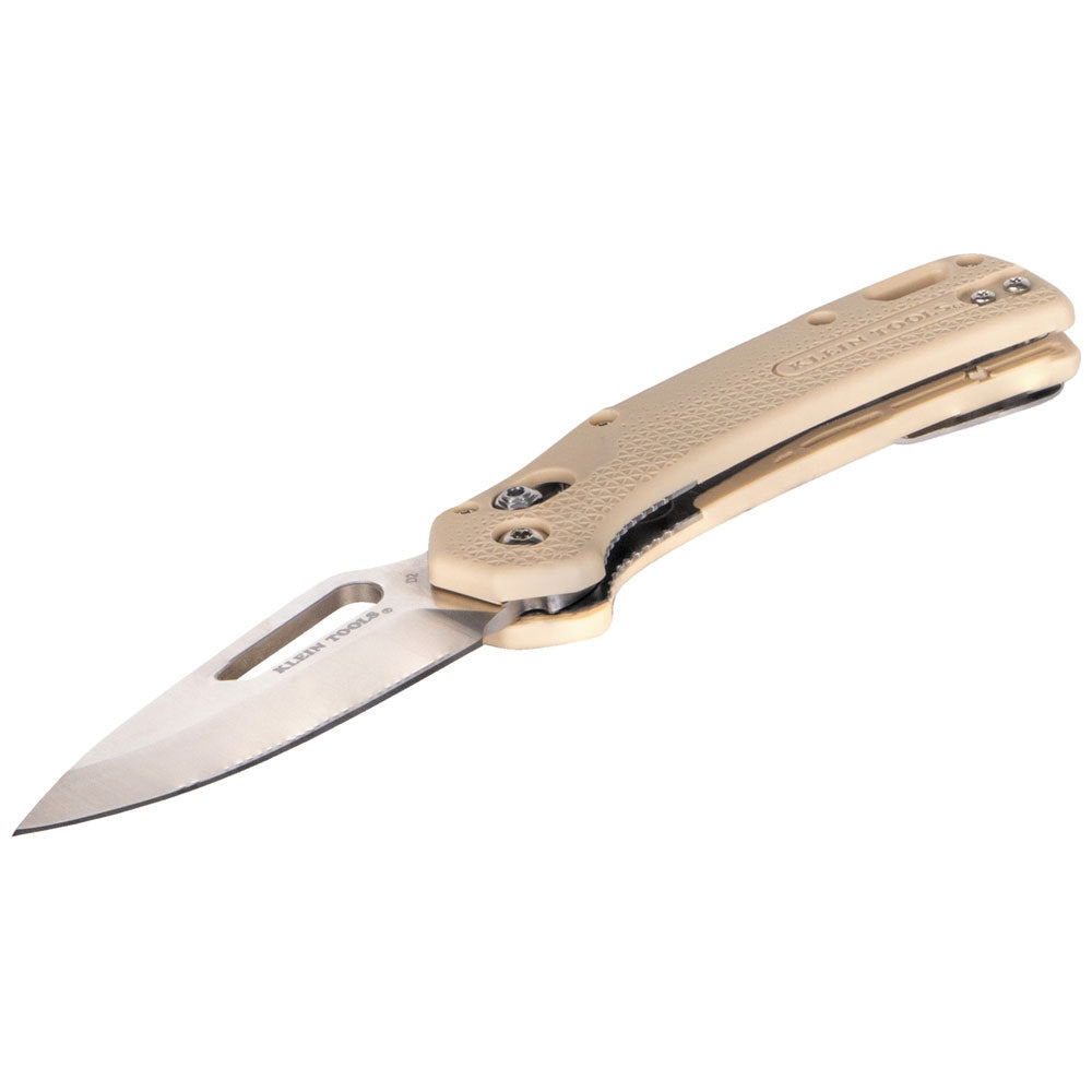 Klein OGK000TNT KTO Resurgence Knife, Drop Point Blade, Sand Handle - 2