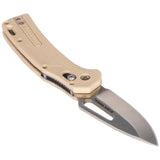 Klein OGK000TNT KTO Resurgence Knife, Drop Point Blade, Sand Handle - 3