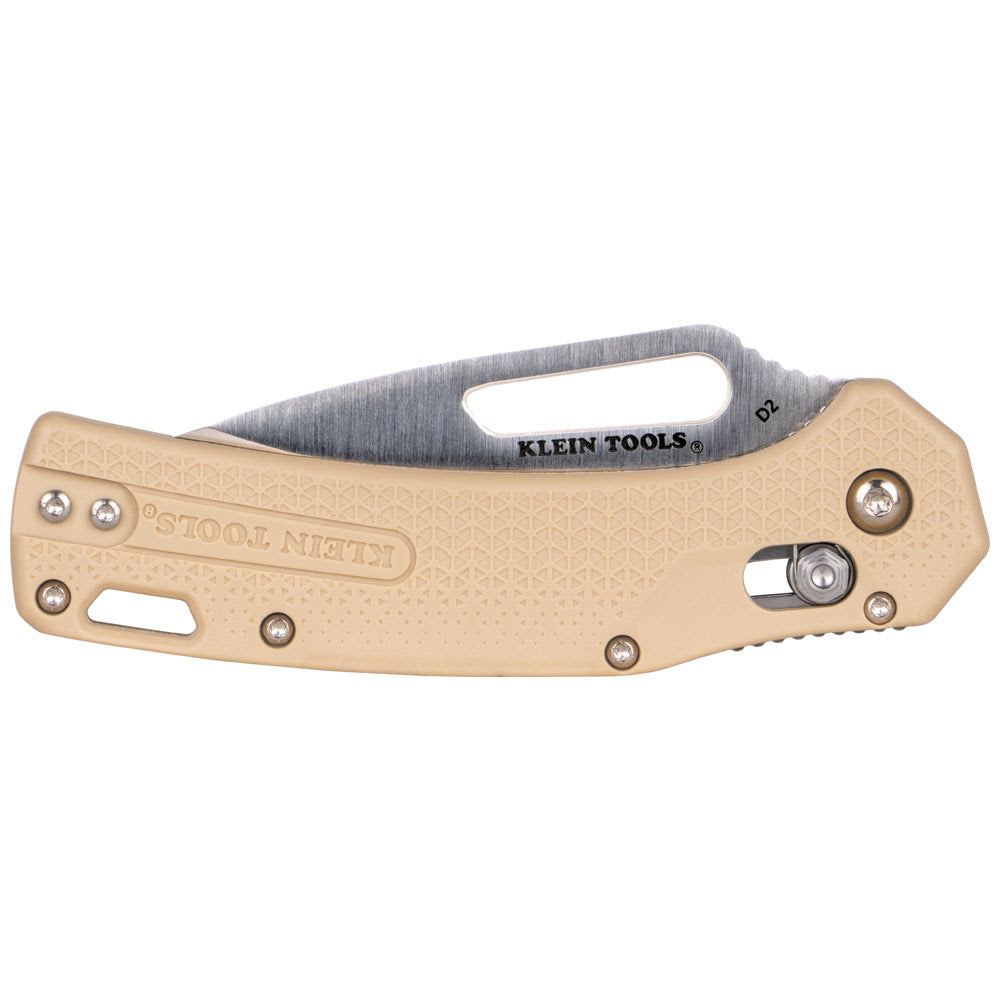 Klein OGK000TNT KTO Resurgence Knife, Drop Point Blade, Sand Handle - 5