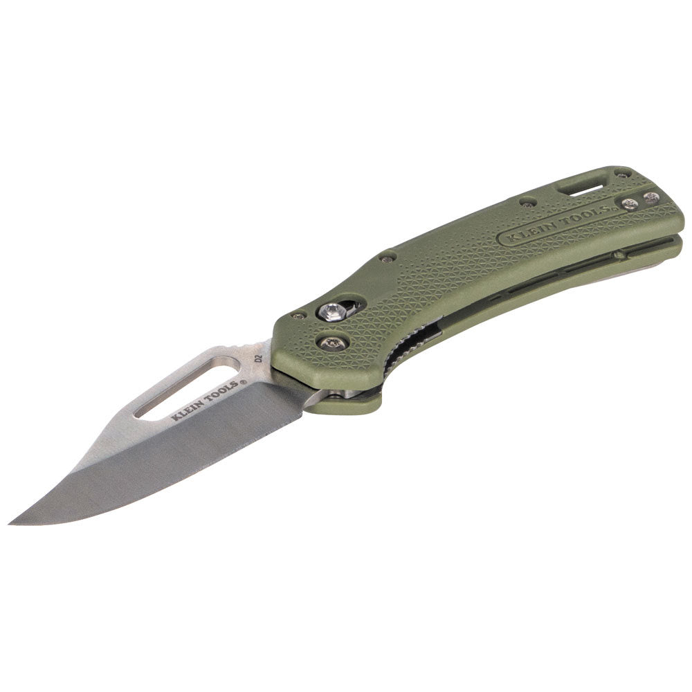 Klein OGK002GNT KTO Resurgence Knife, Clip Point Blade, Moss Green Handle - 2