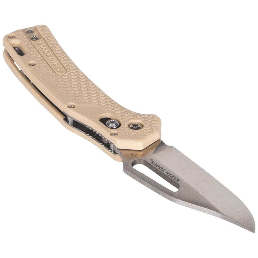 Klein OGK002TNT KTO Resurgence Knife,Clip Point Blade, Sand Handle - 3