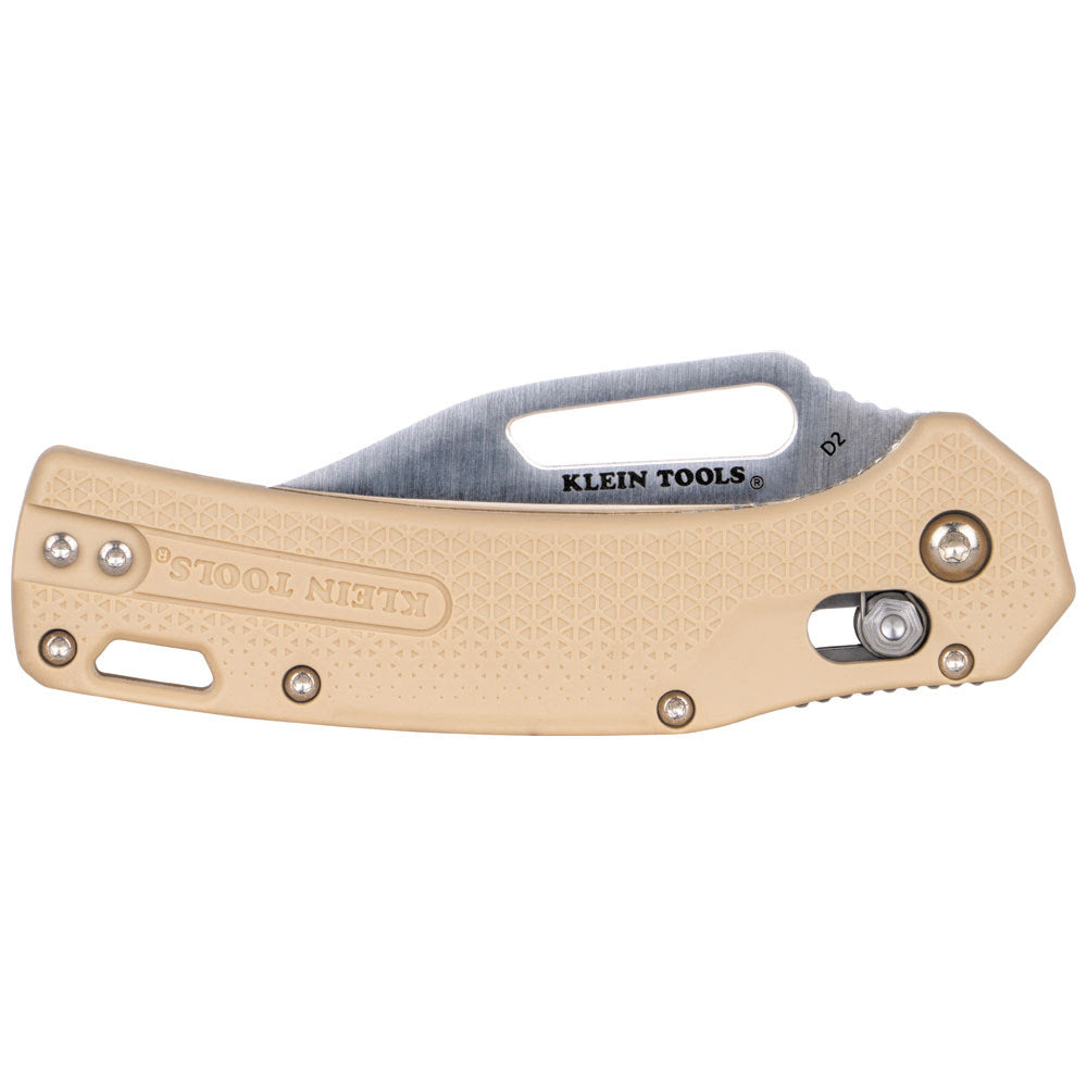 Klein OGK002TNT KTO Resurgence Knife,Clip Point Blade, Sand Handle - 5