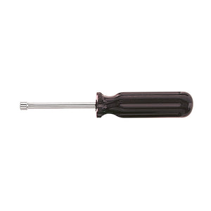 Klein Tools S6 3/16" Nut Driver, 3" Hollow Shaft, Plastic Handle