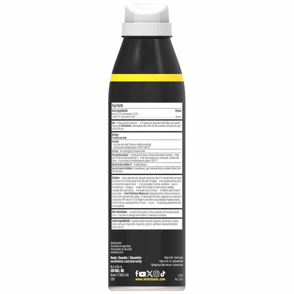 Klein SPF50SPY55 Sunscreen Spray, Broad Spectrum SPF 50, 12-Pack - 3