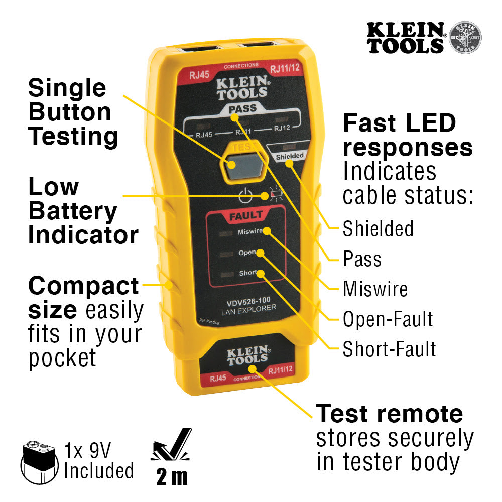 Klein VDV026813 Cable Installation Kit for Pass-Thru - 3