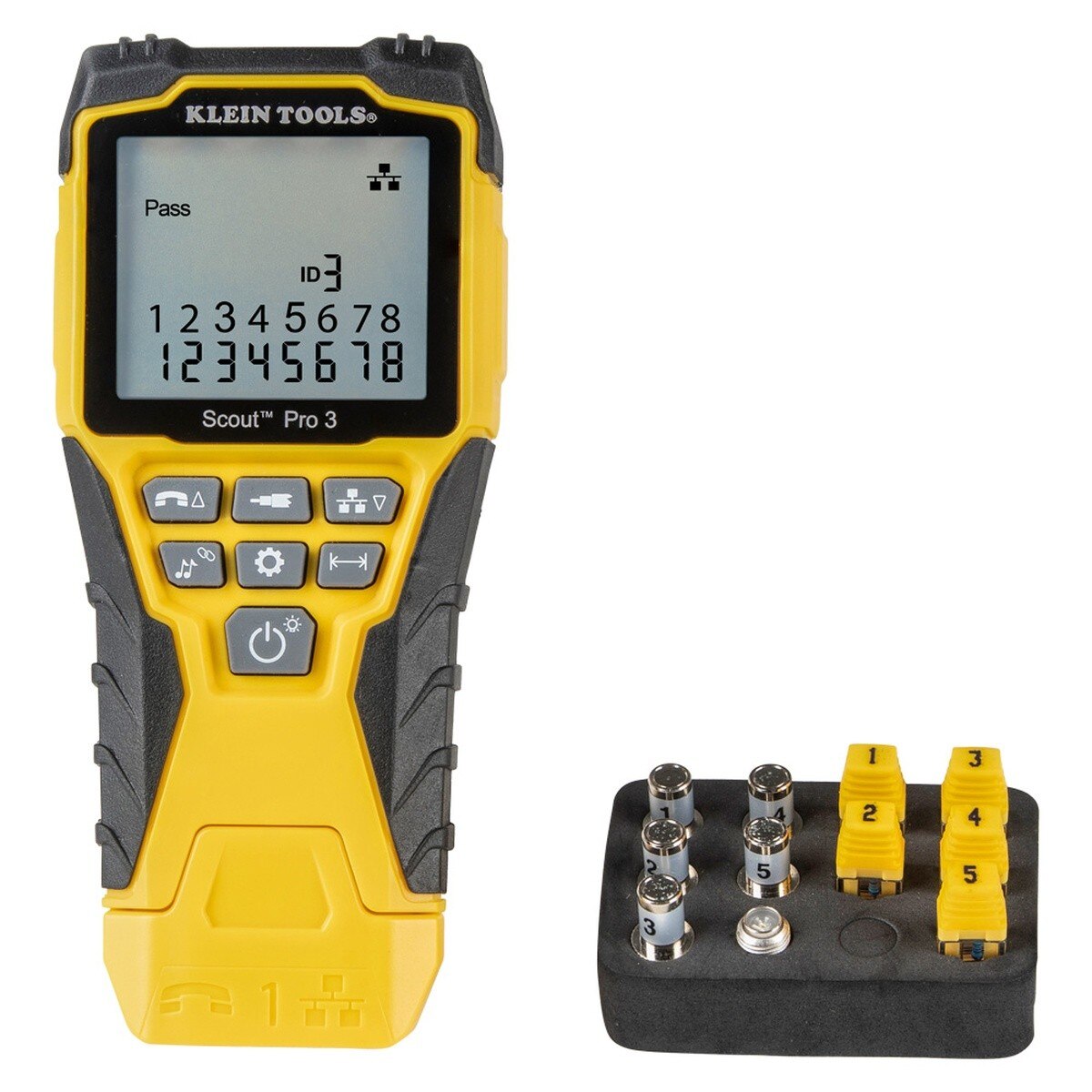 Klein Tools VDV501851 Ethernet Cable Tester Kit with Scout Pro 3 Tester, Remotes and Adapter (Starter Kit) - 2