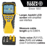 Klein Tools VDV501851 Ethernet Cable Tester Kit with Scout Pro 3 Tester, Remotes and Adapter (Starter Kit) - 9