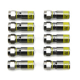Klein Tools VDV812-606 Universal F Compression Connectors RG6/6Q 10-Pack - 2