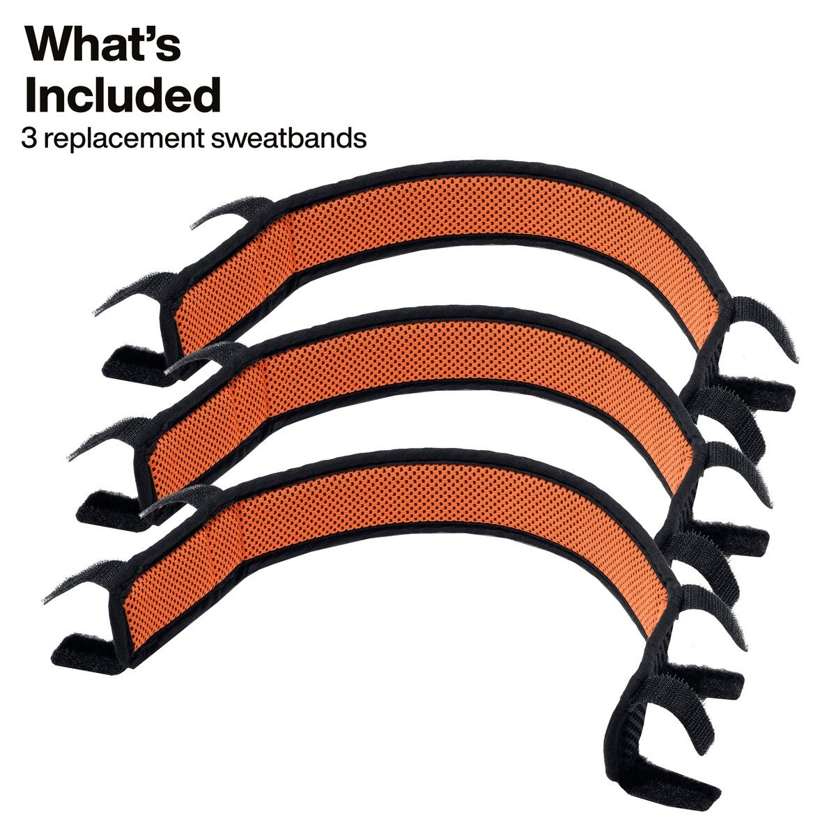 Klein Tools WBHLSWTBND Wide-Beam Headlamp Sweatband Replacement 12" x 3.8" (3 Pack) - 2