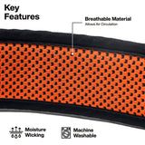 Klein Tools WBHLSWTBND Wide-Beam Headlamp Sweatband Replacement 12" x 3.8" (3 Pack) - 3