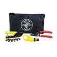 Klein VDV026211 Coax Cable Installation Kit with Zipper Pouch