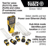 Klein VDV501-853 Scout Pro 3 Tester with Test + Map Remote Kit - 2