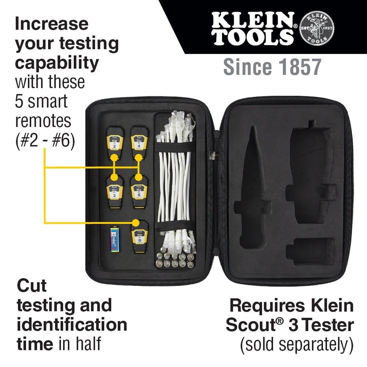 Klein VDV770-850 Test + Map Remotes (#2 to #6) Expansion Kit for Scout Pro Series Tester (Kit) - 2