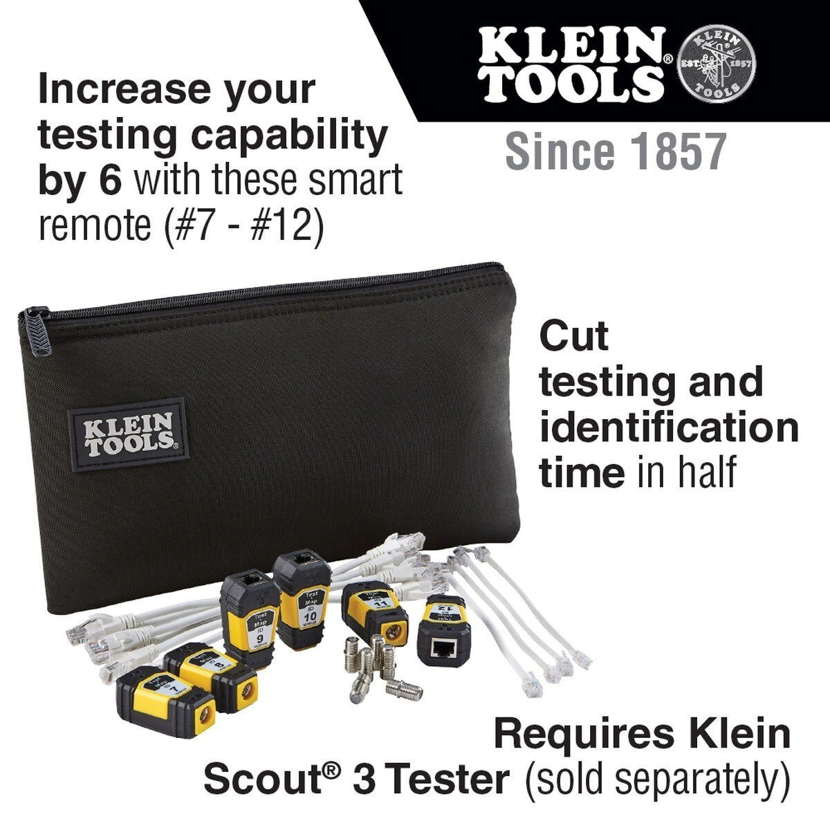Klein VDV770-851 Test+Map Remotes (#7 to #12) Expansion Kit for Scout Pro Series Tester (Kit) - 2