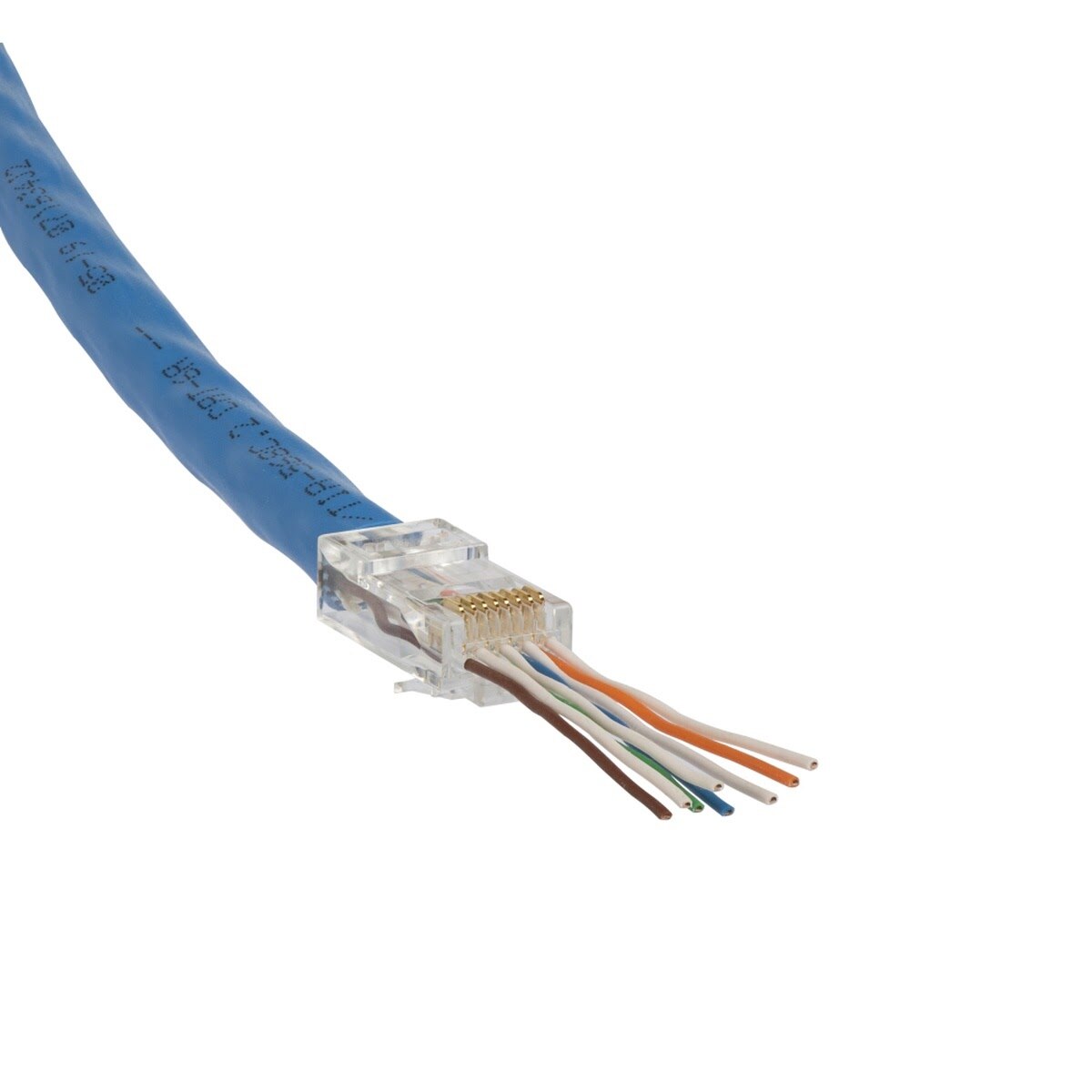 Klein VDV826-764 Pass-Thru Modular RJ45 CAT6A UTP Data Plugs (200 Pack) - 9