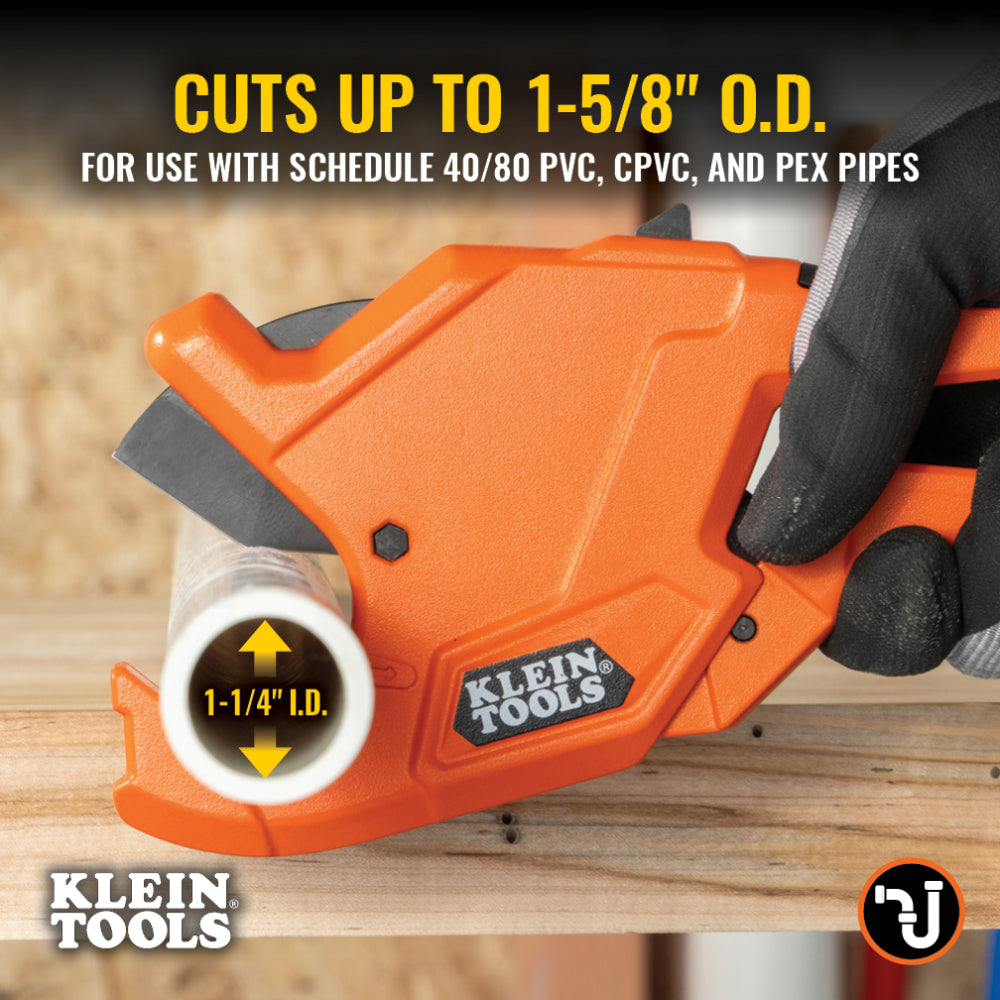 Klein 50044 1-1/4-Inch Precision Ratcheting PVC Pipe Cutter - 3