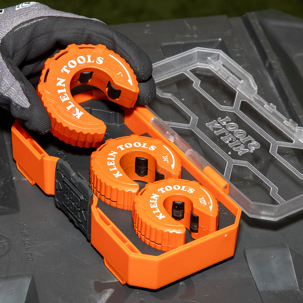 Klein 50048 C-Style Copper Tubing Cutter Set, 3-Piece - 3