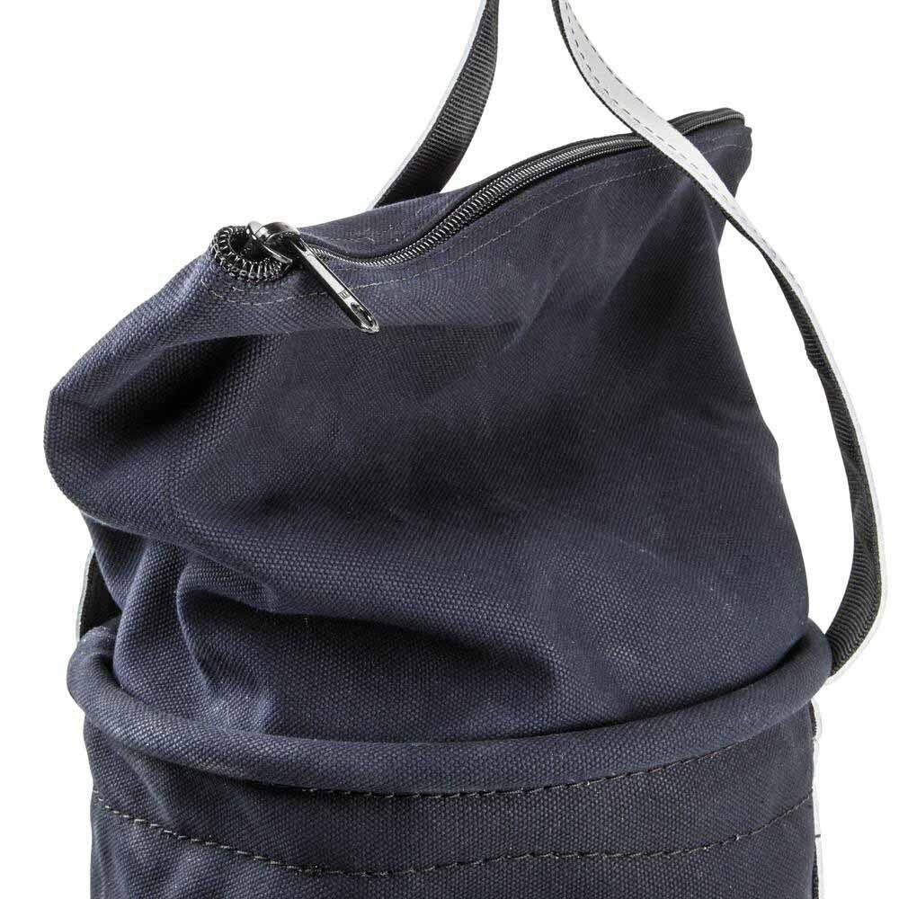 Klein Tools 5104CLRFR Flame-Resistant Top-Closing Canvas Bucket for Overhead Lifting 12 in Diameter 17 in Height - 3