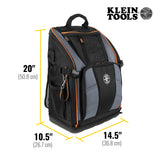 Klein 62482 Tradesman Pro Tool Station Tool Bag Backpack, 27 Pockets - 3