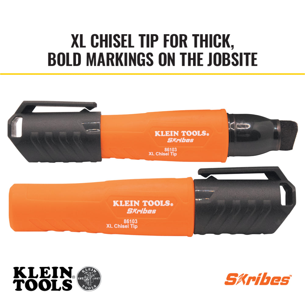 Klein 86103 Skribes Chisel Tip Permanent Marker, XL - 2